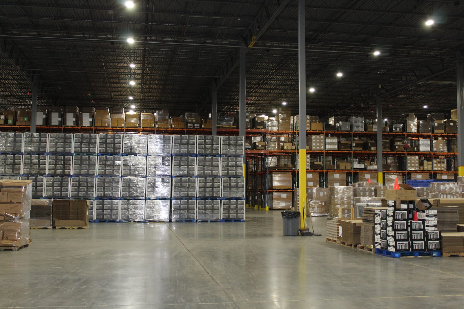 Productiv Charlotte warehouse with palletized inventory on industrial racking systems